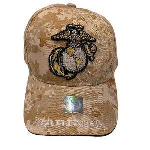 U.S. Marines Corps Official Licensed Emblem Baseball Cap 3D Embroidery Hat Visor